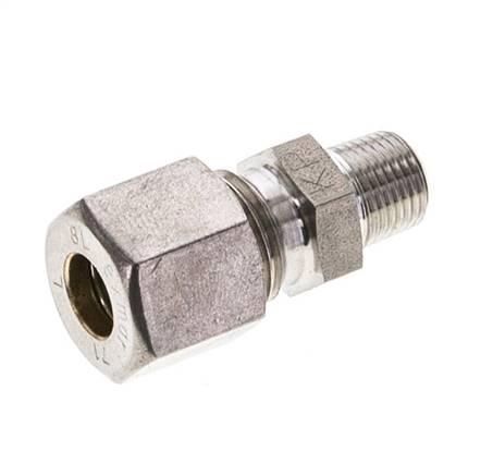 1/8'' NPT-Außengewinde x 8L Edelstahl-Kompressionsverschraubung 315 Bar DIN 2353