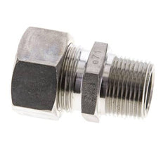 3/4'' NPT-Außengewinde x 22L Edelstahl-Kompressionsverschraubung gerade 160 bar DIN 2353