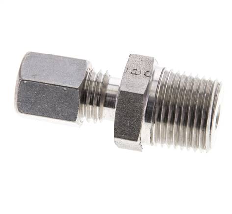 3/8'' NPT Außengewinde x 6L Edelstahl Verschraubung 315 Bar DIN 2353