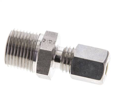 3/8'' NPT Außengewinde x 6L Edelstahl Verschraubung 315 Bar DIN 2353