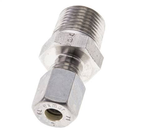3/8'' NPT Außengewinde x 6L Edelstahl Verschraubung 315 Bar DIN 2353