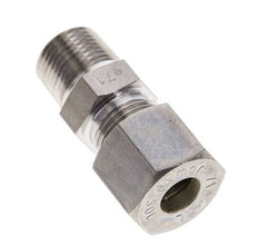 3/8'' NPT-Außengewinde x 10S Edelstahl-Kompressionsverschraubung 630 bar DIN 2353