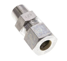 3/8'' NPT-Außengewinde x 12S Edelstahl-Kompressionsverschraubung 630 bar DIN 2353