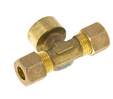 G 1/2'' x 10mm Messing T Kompression Fitting 95 Bar DIN EN 1254-2