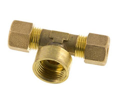 G 1/2'' x 10mm Messing T Kompression Fitting 95 Bar DIN EN 1254-2