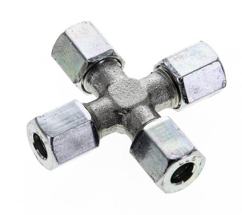 6LL Verzinkter Stahl-Querschneidering 100 bar DIN 2353