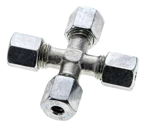 6S Verzinkter Stahl Querschneidring 630 Bar DIN 2353