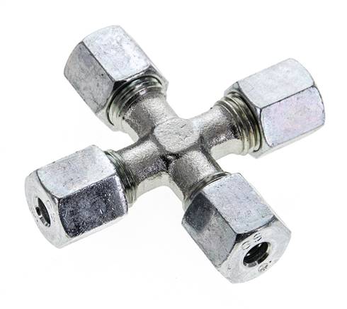 6S Verzinkter Stahl Querschneidring 630 Bar DIN 2353