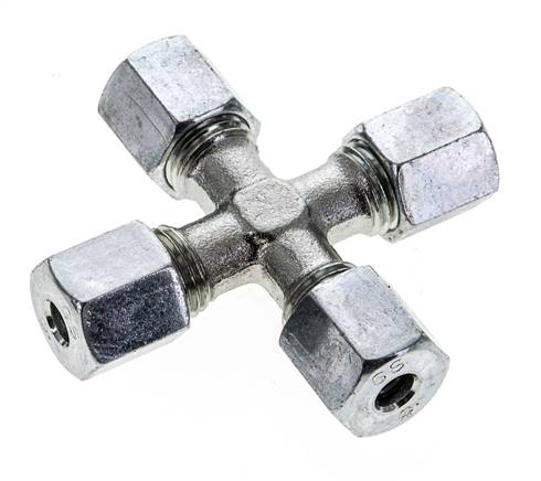 6S Verzinkter Stahl Querschneidring 630 Bar DIN 2353