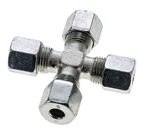 8S Verzinkter Stahl Querschneidring 630 Bar DIN 2353