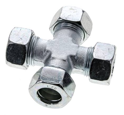 22L Verzinkter Stahl Querschneidring 160 Bar DIN 2353