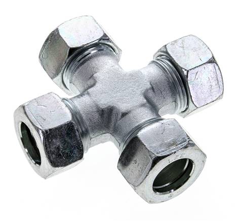 22L Verzinkter Stahl Querschneidring 160 Bar DIN 2353