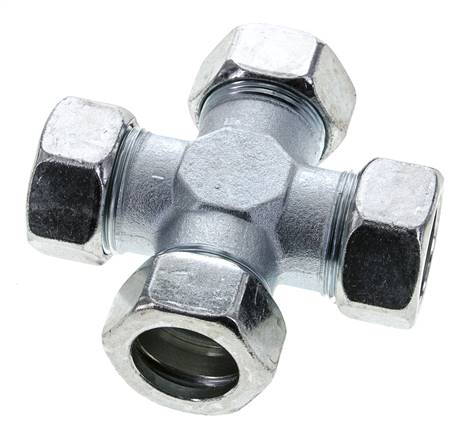 28L Verzinkter Stahl Querschneidring 160 Bar DIN 2353