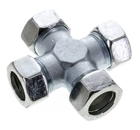 28L Verzinkter Stahl Querschneidring 160 Bar DIN 2353