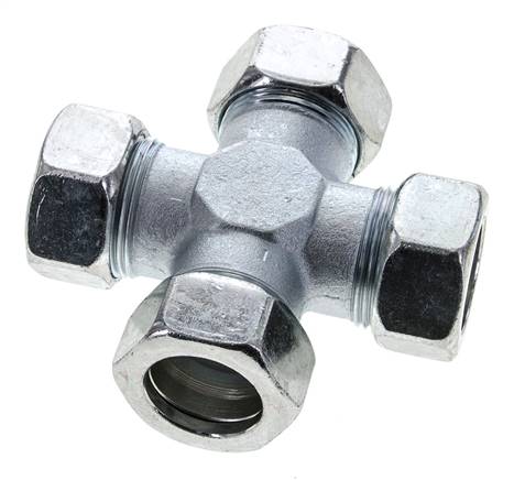 28L Verzinkter Stahl Querschneidring 160 Bar DIN 2353