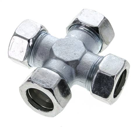 28L Verzinkter Stahl Querschneidring 160 Bar DIN 2353