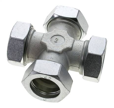 42L Verzinkter Stahl Querschneidring 160 Bar DIN 2353