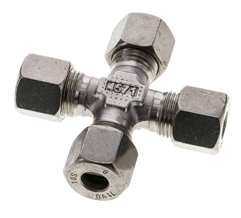 10S Edelstahl Querschneidring 630 Bar DIN 2353