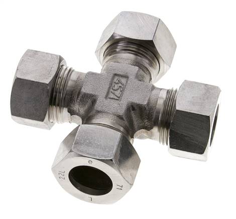 22L Edelstahl Querschneidring 160 Bar DIN 2353