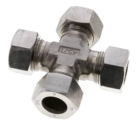 22L Edelstahl Querschneidring 160 Bar DIN 2353