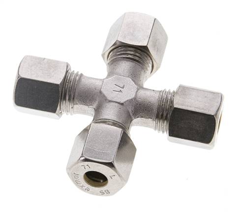 8S Edelstahl Kreuzverschraubung 630 bar DIN 2353