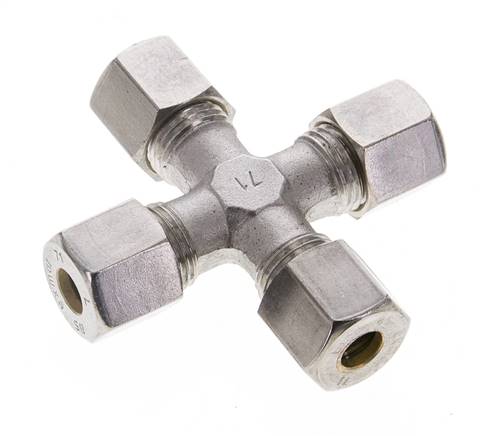 8S Edelstahl Kreuzverschraubung 630 bar DIN 2353