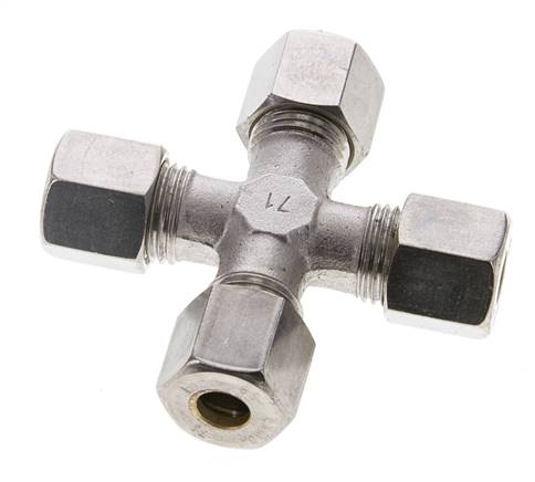 8S Edelstahl Kreuzverschraubung 630 bar DIN 2353