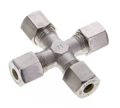 8S Edelstahl Kreuzverschraubung 630 bar DIN 2353