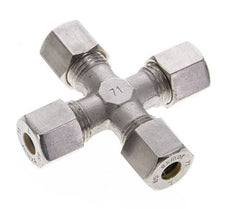 8S Edelstahl Kreuzverschraubung 630 bar DIN 2353