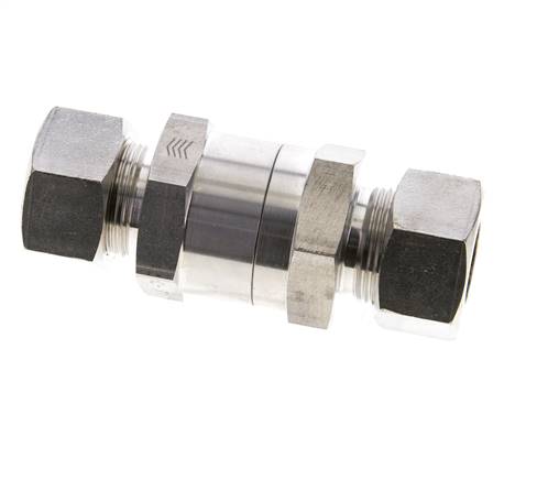 Hydraulisches Rückschlagventil Kompressionsring 18L (M26x1.5) Edelstahl 1-160bar (15-2320)psi ISO 8434-1