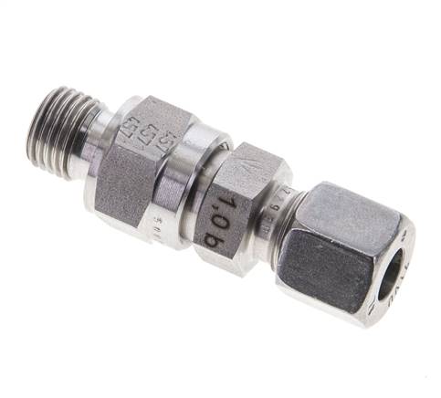 Hydraulisches Rückschlagventil Schneidring 8L (M14x1.5) & G1/4'' Außengewinde Edelstahl 1-250bar (15-3625)psi Rohrgewinde ISO 8434-1