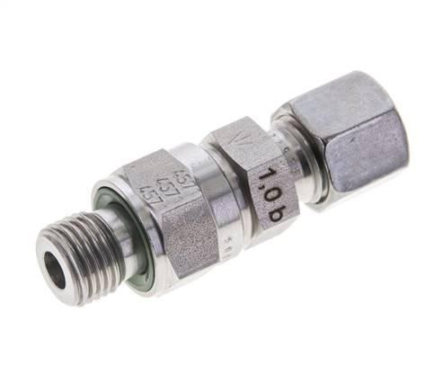 Hydraulisches Rückschlagventil Schneidring 8L (M14x1.5) & G1/4'' Außengewinde Edelstahl 1-250bar (15-3625)psi Rohrgewinde ISO 8434-1