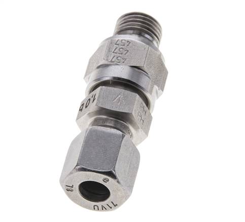 Hydraulisches Rückschlagventil Schneidring 8L (M14x1.5) & G1/4'' Außengewinde Edelstahl 1-250bar (15-3625)psi Rohrgewinde ISO 8434-1