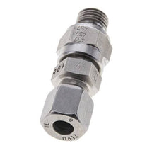 Hydraulisches Rückschlagventil Schneidring 8L (M14x1.5) & G1/4'' Außengewinde Edelstahl 1-250bar (15-3625)psi Rohrgewinde ISO 8434-1