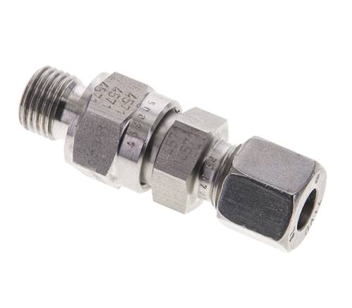Hydraulisches Rückschlagventil Schneidring 8L (M14x1,5) & G1/4'' Außengewinde Edelstahl 0,2-250bar (3-3625)psi Rohrgewinde ISO 8434-1