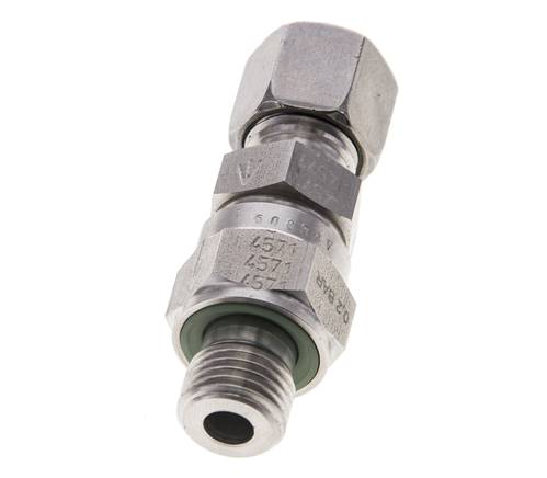 Hydraulisches Rückschlagventil Schneidring 8L (M14x1,5) & G1/4'' Außengewinde Edelstahl 0,2-250bar (3-3625)psi Rohrgewinde ISO 8434-1