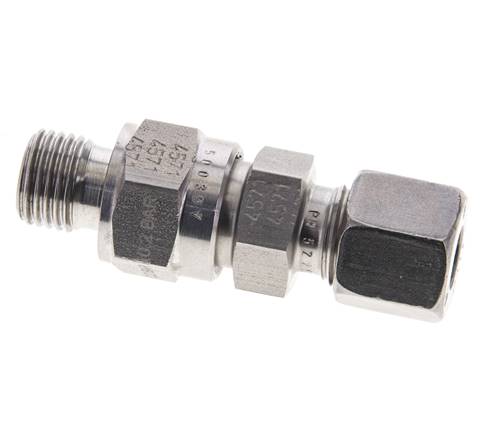 Hydraulisches Rückschlagventil Schneidring 8L (M14x1,5) & G1/4'' Außengewinde Edelstahl 0,2-250bar (3-3625)psi Rohrgewinde ISO 8434-1