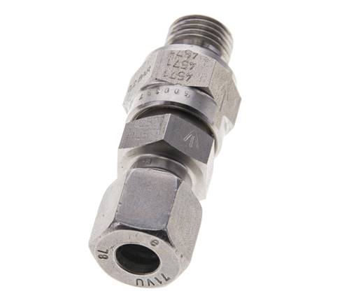 Hydraulisches Rückschlagventil Schneidring 8L (M14x1,5) & G1/4'' Außengewinde Edelstahl 0,2-250bar (3-3625)psi Rohrgewinde ISO 8434-1