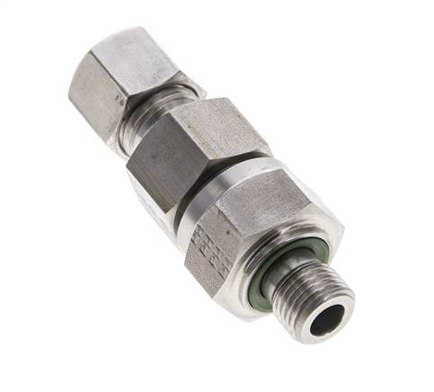 Hydraulisches Rückschlagventil Schneidring 10L (M16x1,5) & G1/4'' Außengewinde Edelstahl 0,5-250bar (7-3625)psi Rohrgewinde ISO 8434-1