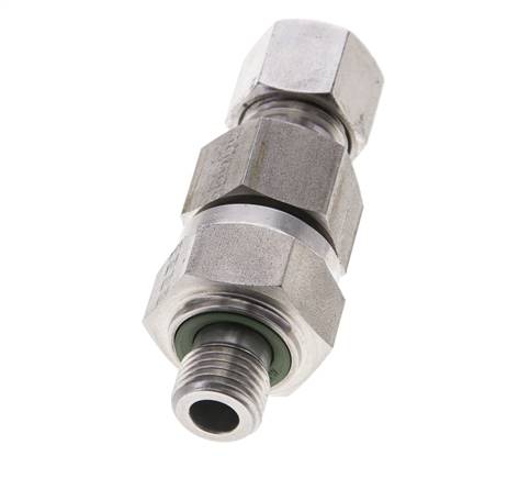 Hydraulisches Rückschlagventil Schneidring 10L (M16x1,5) & G1/4'' Außengewinde Edelstahl 0,5-250bar (7-3625)psi Rohrgewinde ISO 8434-1