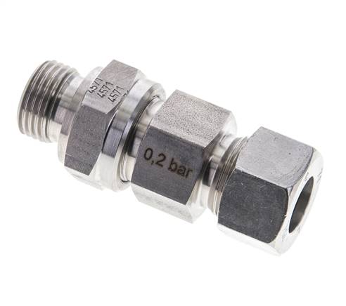 Hydraulisches Rückschlagventil Schneidring 15L (M22x1,5) & G1/2'' Außengewinde Edelstahl 0,2-250bar (3-3625)psi Rohrgewinde ISO 8434-1