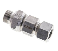 Hydraulisches Rückschlagventil Schneidring 15L (M22x1,5) & G1/2'' Außengewinde Edelstahl 0,2-250bar (3-3625)psi Rohrgewinde ISO 8434-1