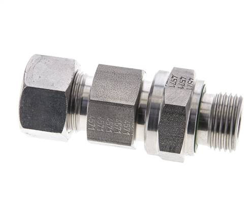 Hydraulisches Rückschlagventil Schneidring 15L (M22x1,5) & G1/2'' Außengewinde Edelstahl 0,2-250bar (3-3625)psi Rohrgewinde ISO 8434-1