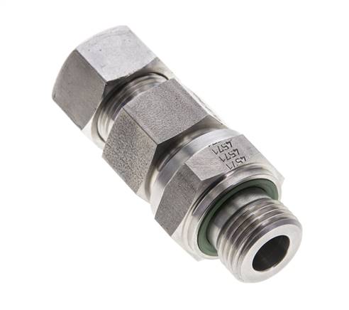Hydraulisches Rückschlagventil Schneidring 15L (M22x1,5) & G1/2'' Außengewinde Edelstahl 0,2-250bar (3-3625)psi Rohrgewinde ISO 8434-1