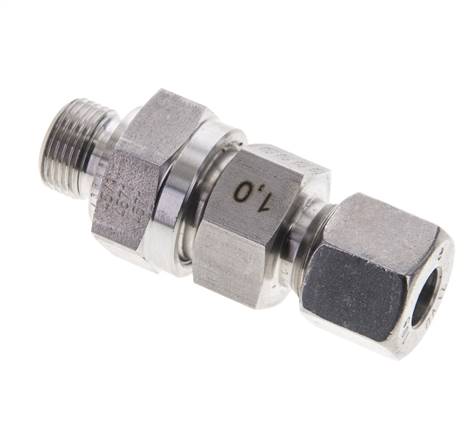 Hydraulisches Rückschlagventil Schneidring 10S (M18x1.5) & G3/8'' Außengewinde Edelstahl 1-400bar (15-5800)psi Rohrgewinde ISO 8434-1