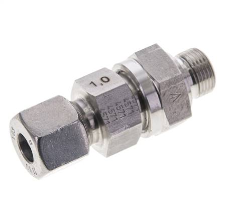 Hydraulisches Rückschlagventil Schneidring 10S (M18x1.5) & G3/8'' Außengewinde Edelstahl 1-400bar (15-5800)psi Rohrgewinde ISO 8434-1