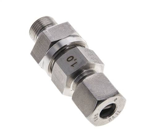 Hydraulisches Rückschlagventil Schneidring 10S (M18x1.5) & G3/8'' Außengewinde Edelstahl 1-400bar (15-5800)psi Rohrgewinde ISO 8434-1