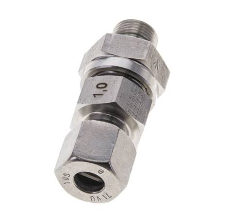 Hydraulisches Rückschlagventil Schneidring 10S (M18x1.5) & G3/8'' Außengewinde Edelstahl 1-400bar (15-5800)psi Rohrgewinde ISO 8434-1