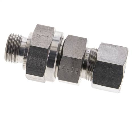 Hydraulisches Rückschlagventil Schneidring 16S (M24x1.5) & G1/2'' Außengewinde Edelstahl 1-400bar (15-5800)psi Rohrgewinde ISO 8434-1