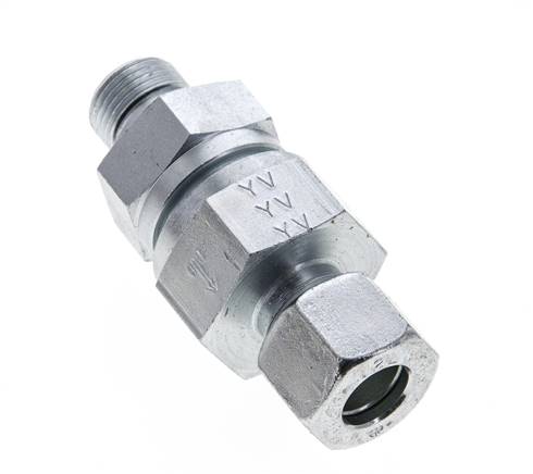 Hydraulisches Rückschlagventil Schneidring 12L (M18x1.5) & G3/8'' Außengewinde Stahl 1-250bar (15-3625)psi Gewinde-Rohr ISO 8434-1